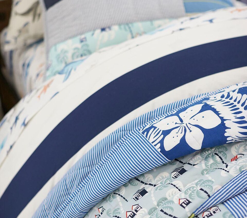 Rugby Stripe Quilt Cover Pottery Barn Kids AU